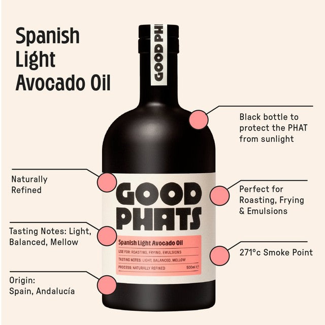 Good Phats Spanish light avocado oil 500ml, UK version