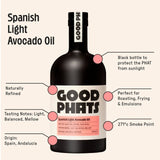 Good Phats Spanish light avocado oil 500ml, UK version