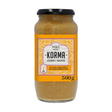 M&S korma curry sauce 500g, imported from the UK