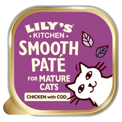 M&S Lily's Kitchen Mature Smooth Chicken & Cod Pate Cat Food 85g- Buy online at McGrocer