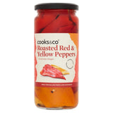 Cooks & Co Roasted Red and Yellow Peppers 460g, imported from the UK