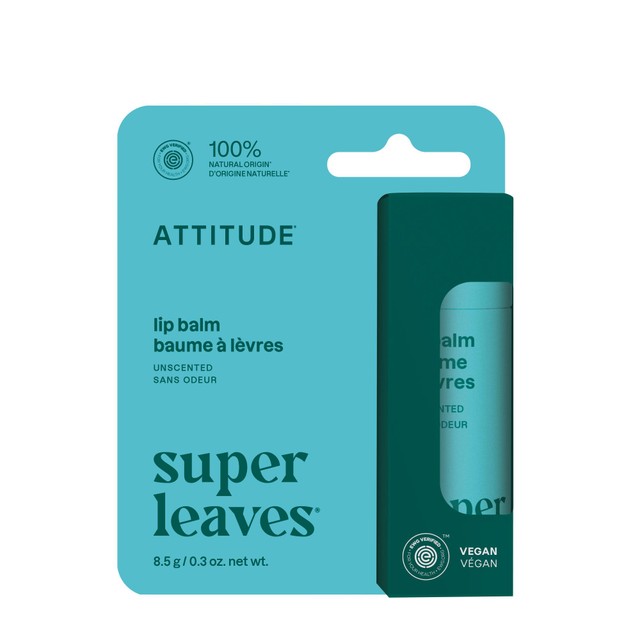 Attitude unscented lip balm 8.5g - British product