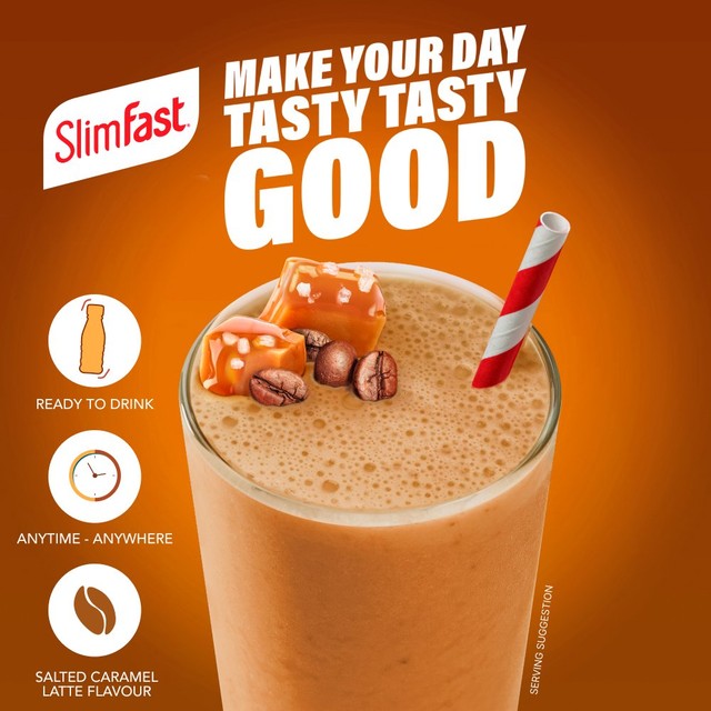 SlimFast salted caramel protein shake multipack 4 x 325ml (British brand)