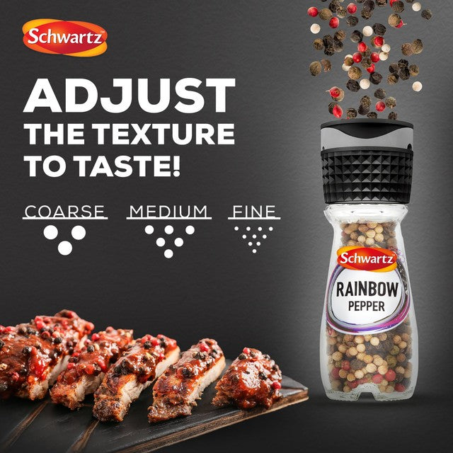 Schwartz rainbow peppercorns grinder 24g (British brand)