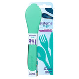 Sistema To Go cutlery travel set with storage case (British brand)