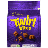 Sachet de 109 g de chocolat au lait Cadbury Twirl Bites