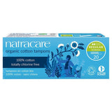 Natracare organic non-applicator tampons regular 20 pack, imported from the UK