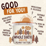 Whole Earth Smooth Peanut Butter no added sugar 1kg (British brand)