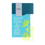 M&S camomile flower infusion tea bags 15 pack, imported from the UK