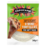 M&S Capsicana Mini Plain Tortilla Wraps 8 Pack- Buy online at McGrocer