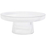 M&S ribbed glass cake stand 29.6cm, imported from the UK