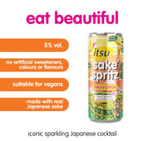 Itsu Tokyo Citrus Sake Spritz canned cocktail 250ml, UK version