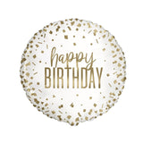 M&S Unique Party Confetti Gold Birthday Foil Balloon 18 inch- Buy online at McGrocer