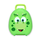 My Carry Potty dinosaur-themed portable potty for toddlers, imported from the UK