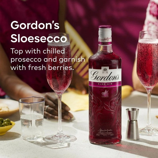 Gordon's Sloe Gin 70cl bottle glass liquid, UK version
