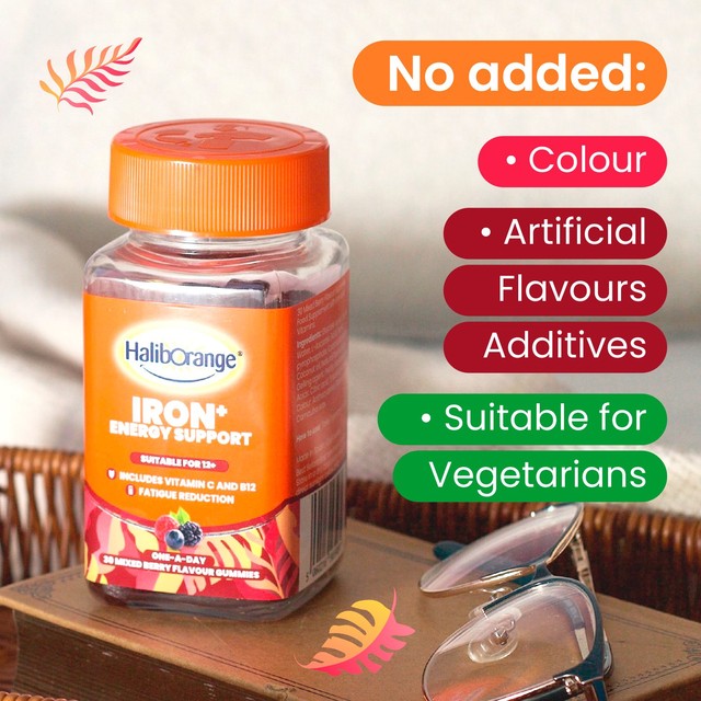 Haliborange mixed berry flavour gummy supplement 30 pack, UK version
