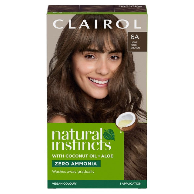 Clairol hair dye 6A Light Ash Brown - British product
