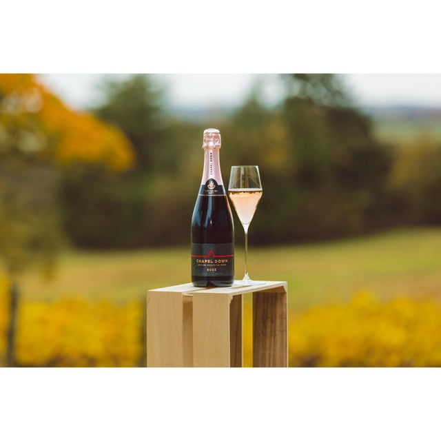 Chapel Down English Rosé sparkling wine 75cl (British brand)