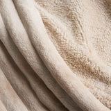 M&S cloud fleece striped bedding set single neutral, UK version