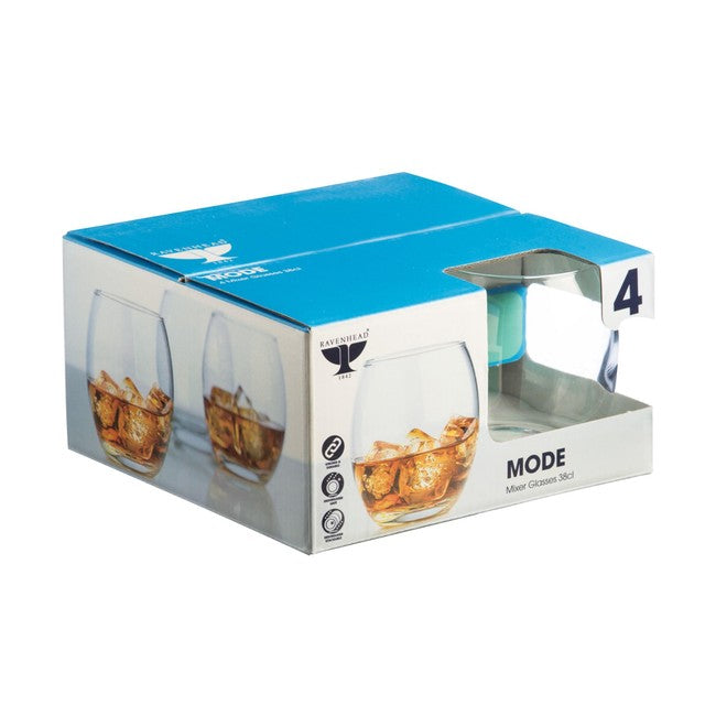 Ravenhead Mode Mixer Glasses Set of 4 380ml, imported from the UK
