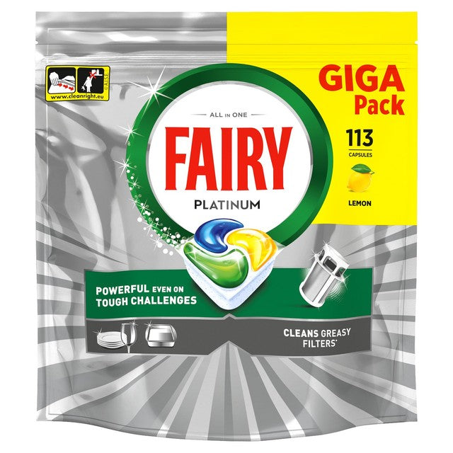 Fairy lemon dishwasher tablets - British product