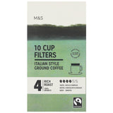 M&S Italian style coffee cup filters 10 pack, imported from the UK