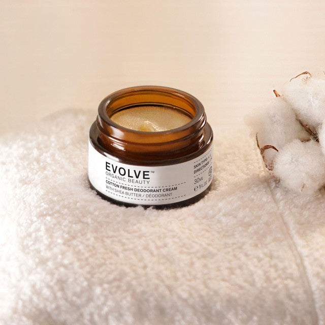 Evolve Beauty Cotton Fresh Natural Deodorant 30ml - British product
