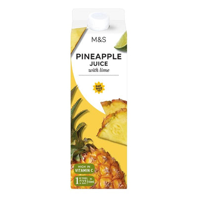M&S M&S Pressed Pineapple with Lime Fruit Juice 1L- Buy online at McGrocer