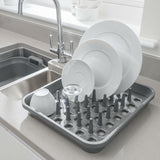 Addis 100% recycled draining rack light grey - British product