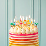 Talking Tables Rainbow Happy Birthday letter candles (British brand)