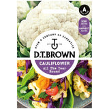 Mr Fothergills D.T. Brown Cauliflower All Year Round Vegetable Seeds 200 Seeds