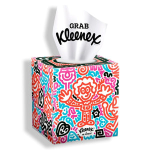 Kleenex Tissues Mr Doodle Design Cube Limited Edition Tissue Box 48 Sheets