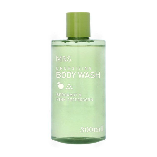 M&S energising body wash bergamot pink peppercorn, imported from the UK