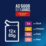 Felix meaty selection in jelly cat food 12 x 85g - British product