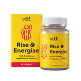 VITL Rise & Energise vitamin supplement 30 capsules (British brand)