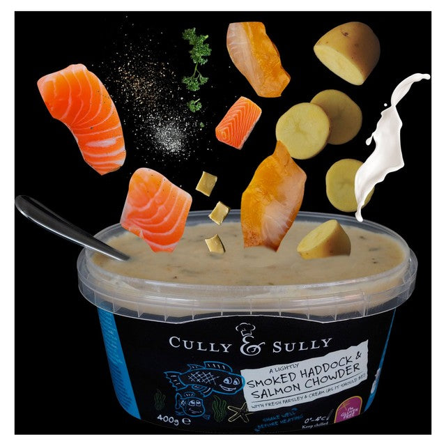 Cully & Sully smoked haddock and salmon chowder 400g - British product