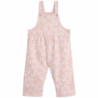 M&S Rosa Latzhose mit weitem Bein und Blumenmuster für Babys, 3-6 Monate