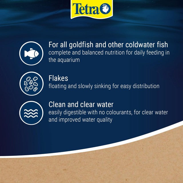 Tetra goldfish food flakes 20g (British brand)