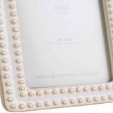 M&S ceramic bobble photo frame 4x6 cream, imported from the UK