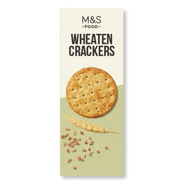 M&S wheaten crackers 150g, imported from the UK