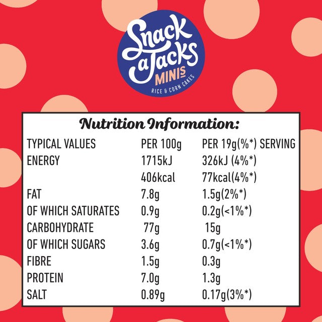 Snack a Jacks sweet chilli rice cakes 19g multipack (British brand)