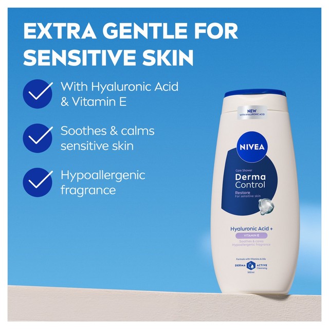 Nivea Derma Control Restore Shower Gel 500ml, UK version