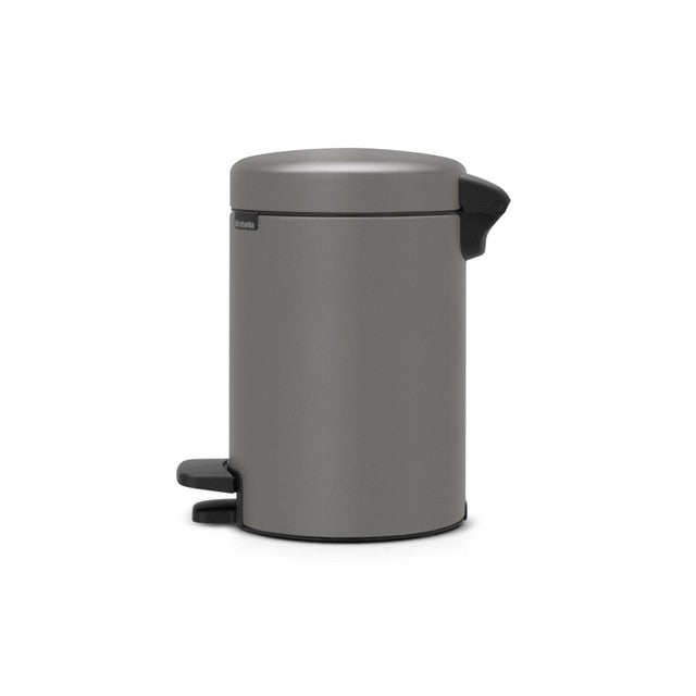 Brabantia mineral concrete grey pedal bin 3 litre - British product