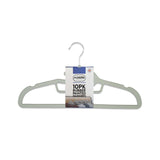 M&S Addis Non-Slip Rubber Coated Clothes Dress Suit Hangers Grey Clothes Hangers 10pk- Buy online at McGrocer