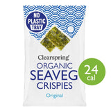 M&S Clearspring Organic Seaveg Crispies Original Seaweed Snack 4g Pack- Buy online at McGrocer