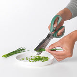 Brabantia Herb Scissors with Cleaning Tool Fir Green - British product