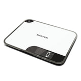 Salter Super Clear White Glass Digital Kitchen Scale 5kg
