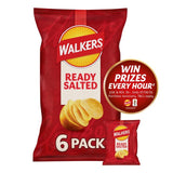 M&S Walkers Ready Salted Potato Crisps Multipack 6 Bags- Buy online at McGrocer