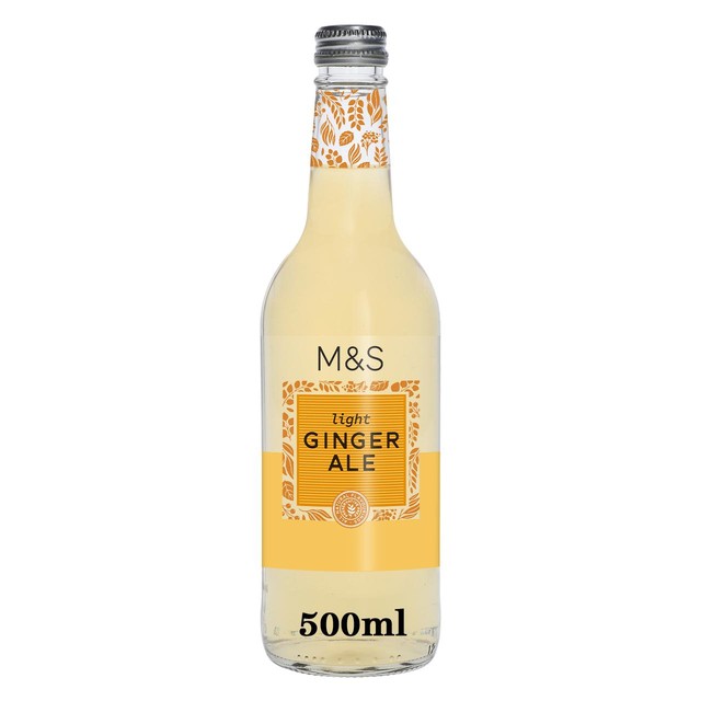 M&S light ginger ale 500ml, imported from the UK