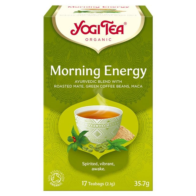 Yogi Tea Organic Morning Energy herbal tea 17 tea bags (British brand)